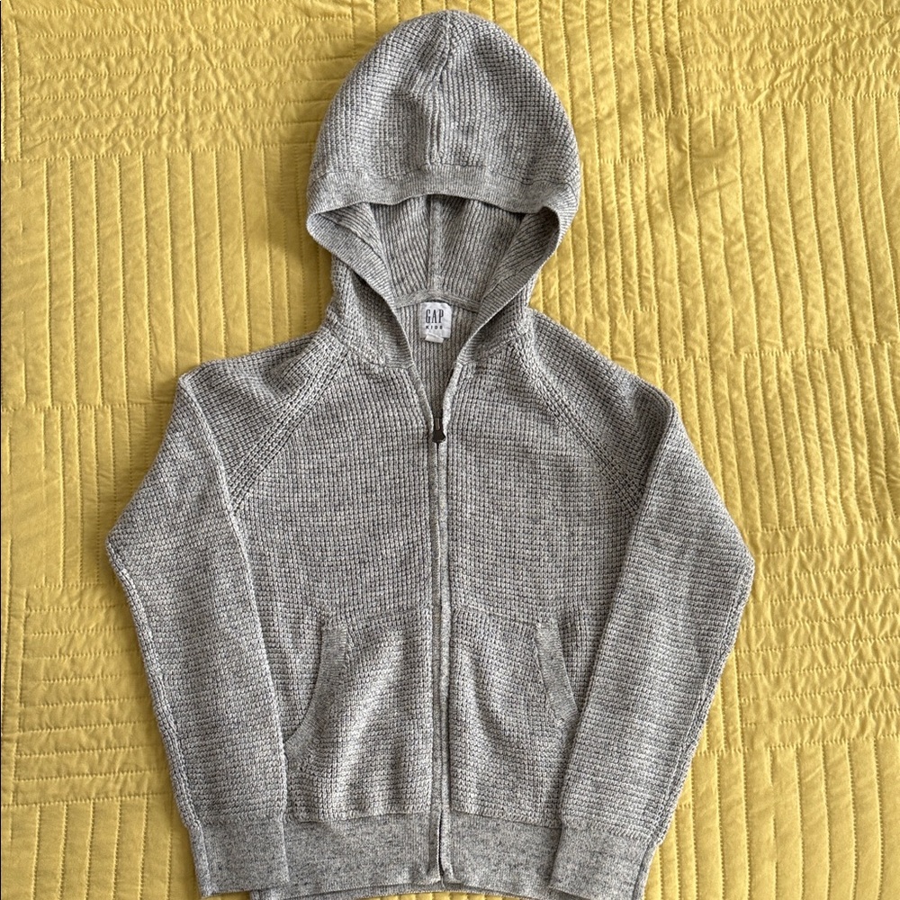 GAP Heather Gray Hooded Sweater